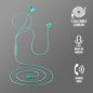 Auriculares NGS Cross Drift Intraurales Menta – Micrófono y Jack 3,5 mm