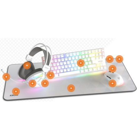 Pack Krom Klass 4 en 1 | Teclado mecánico RGB | Kanaryzon