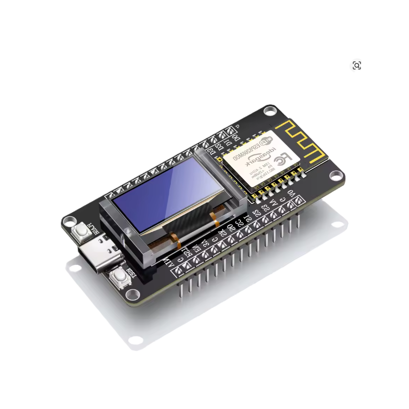 Placa de Desarrollo ESP8266 NodeMCU con OLED 0,96" CH340 USB-C