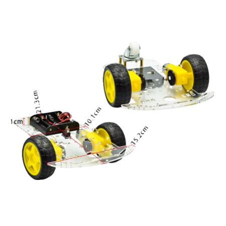 Kit Chasis Robot 2WD Arduino con Encoder | Kanaryzon